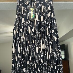 Shoreline Black and White Patterned Dress